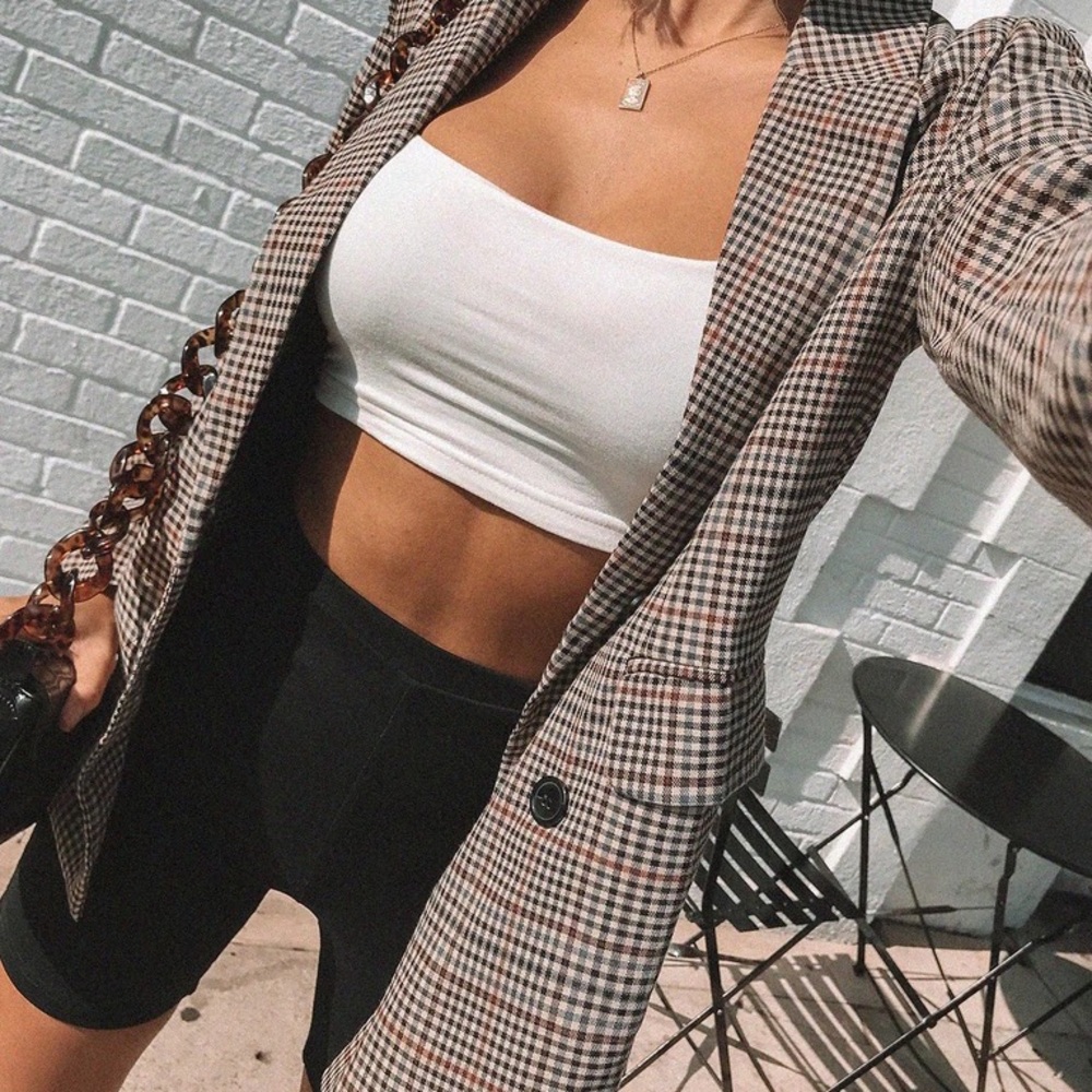 Princess Polly Plaid Blazer- never worn!!